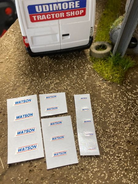 Watson roller farm machinery x 14 Professional Pre Cut High quality vinyl huge pack decals farm machinery decals