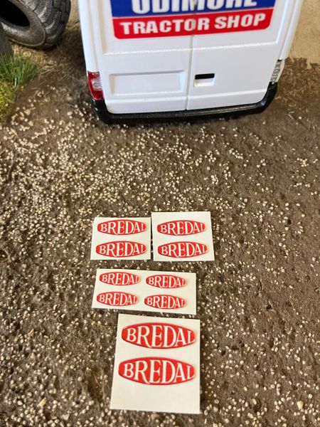 Bredal spreaders farm machinery 10 x Professional Pre cut High quality vinyl huge pack decals farm machinery decals