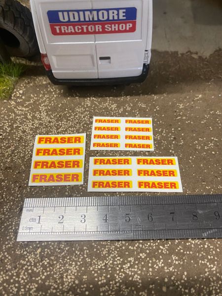 Fraser trailers spreaders farm machinery 18 x Professional pre cut High quality vinyl huge pack decals farm machinery decals