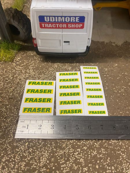 Fraser trailers spreaders farm machinery 18 x Professional pre cut High quality vinyl huge pack decals farm machinery decals