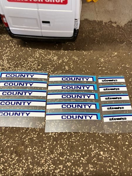 County Tractor decal set x 15 Professional High quality decals farm machinery decals 1:32 scale