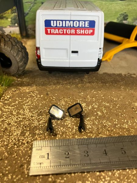 Tractor Mirrors pair of 1:32 scale farm machinery truck
