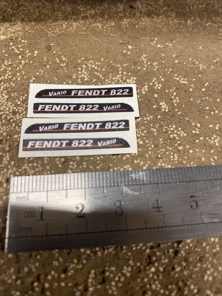 Fendt 822 Tractor black silver red decals Professional pre cut High quality vinyl farm machinery decals 1:32 scale