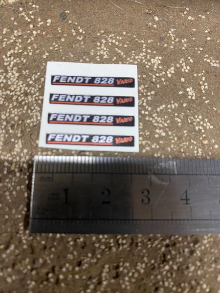 Fendt 828 Tractor black silver red decals Professional pre cut High quality vinyl farm machinery decals 1:32 scale