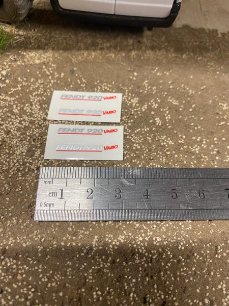 Fendt 920 Tractor silver red decals Professional pre cut High quality vinyl farm machinery decals 1:32 scale