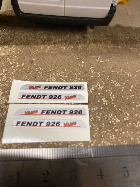 Fendt 926 Tractor silver black red decals Professional pre cut High quality vinyl farm machinery decals 1:32 scale