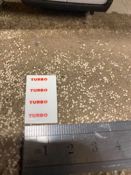 Fendt Tractor red Turbo decals Professional pre cut High quality vinyl farm machinery decals 1:32 scale