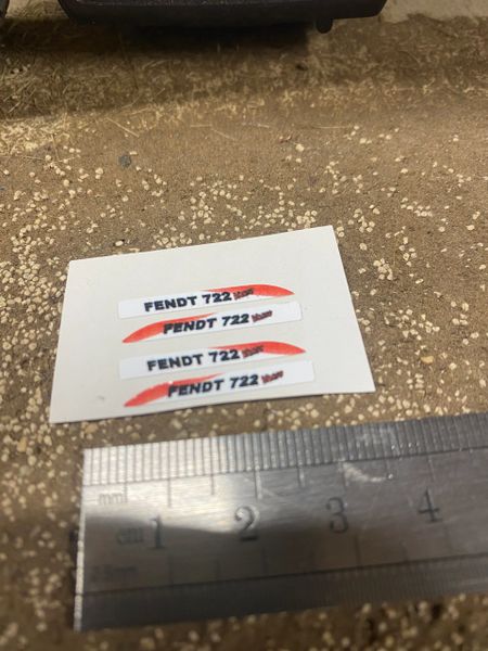 Fendt 722 vario Tractor decals Professional pre cut High quality vinyl farm machinery decals 1:32 scale