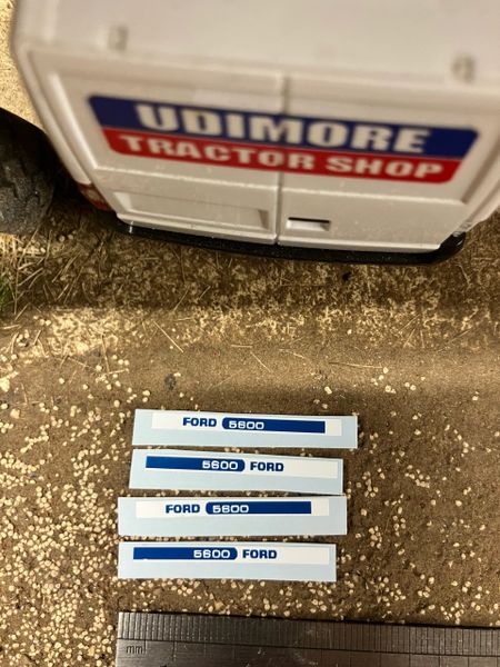 Ford 5600 Tractor 35mm Professional pre cut High quality vinyl bonnet decals farm machinery Britains decals 1:32 scale