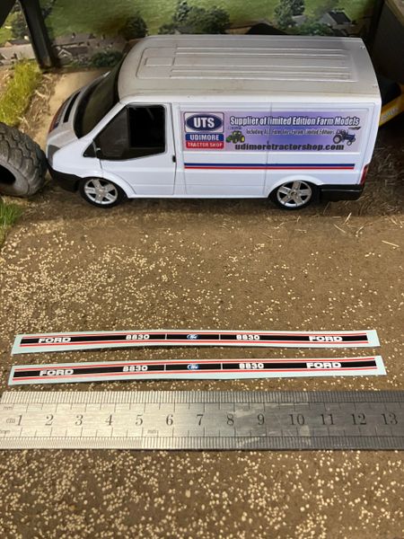 Ford 8830 Tractor Professional pre cut High quality vinyl bonnet decals farm machinery Britains decals 1:32 scale