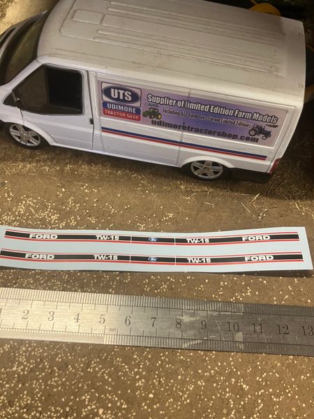 Ford TW15 Mk 2 Tractor Professional Pre Cut High Quality Vinyl Bonnet 