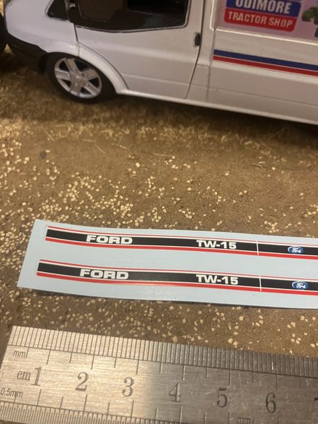 Ford TW15 Mk 2 Tractor Professional Pre Cut High Quality Vinyl Bonnet 