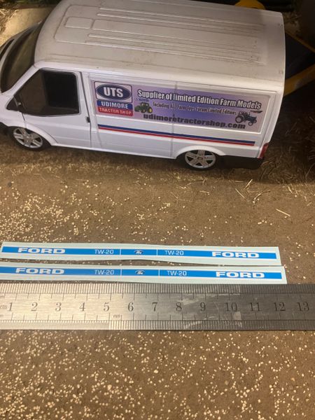 Ford TW20 mk 2 Tractor Pre cut professional High quality vinyl bonnet decals farm machinery Britains decals 1:32 scale