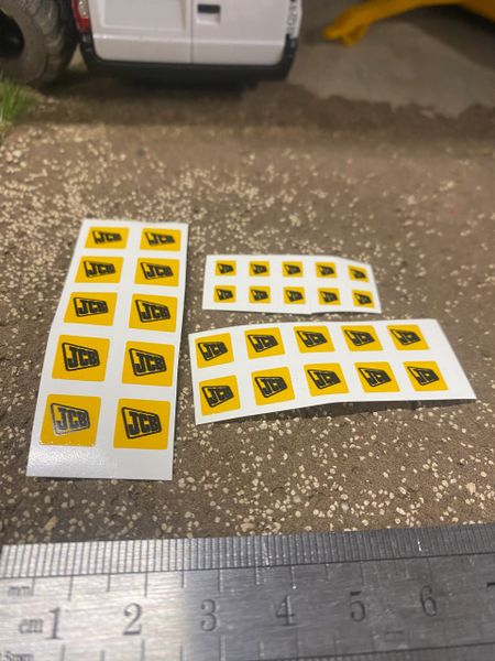 JCB x 30 Farm Machinery Professional Pre Cut High quality vinyl decal packs stickers 1:32 scale