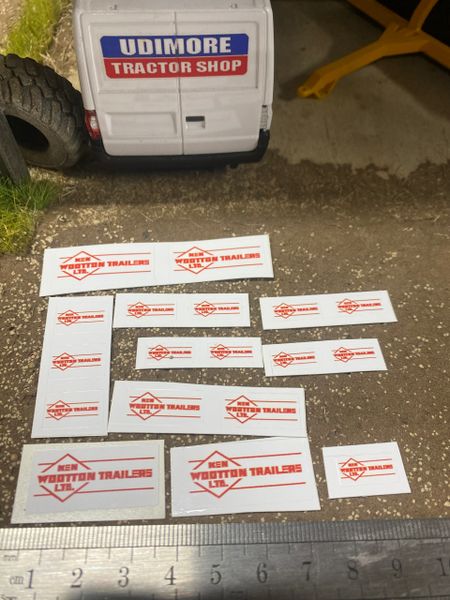 Ken Wootton trailers farm machinery x 18 Professional pre cut High quality vinyl huge pack decals farm machinery decals