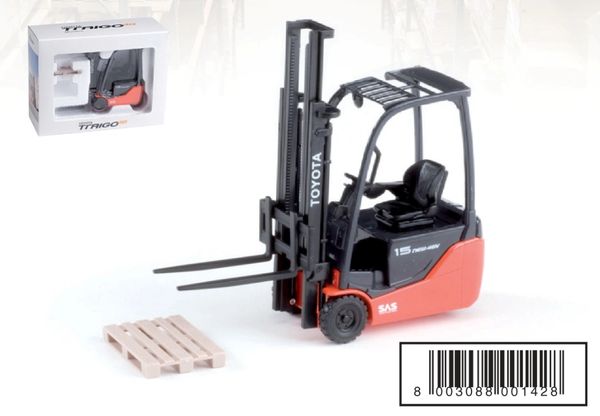 ROS Toyota Traigo 48 3 wheel Forklift truck 1.24 scale boxed 00142.8