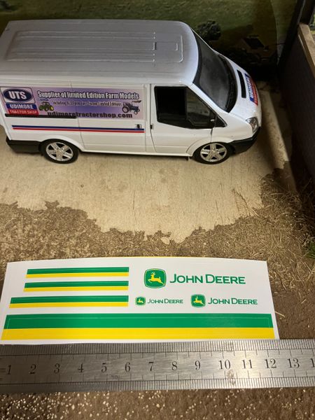 John Deere set Professional pre cut High quality vinyl pack x 7 stickers John Deere farm machinery tractor combine decals