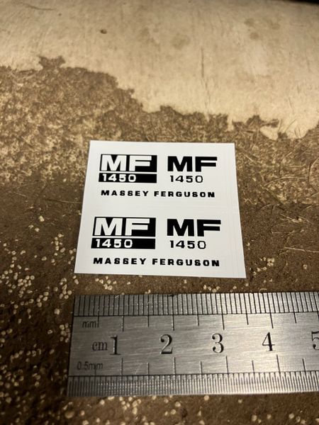 Massey Ferguson 1450 Tractor x 6 High quality vinyl pack decals Tractor bonnet farm machinery decals