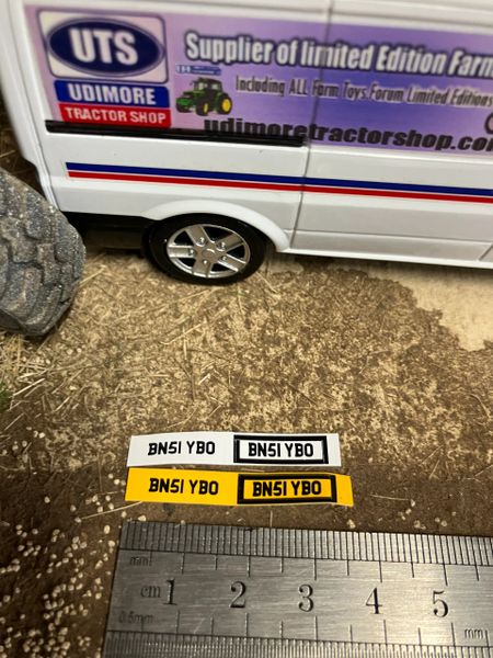 BN51 YB0 number plates Professional Pre Cut High quality vinyl decal packs stickers 1:32 scale