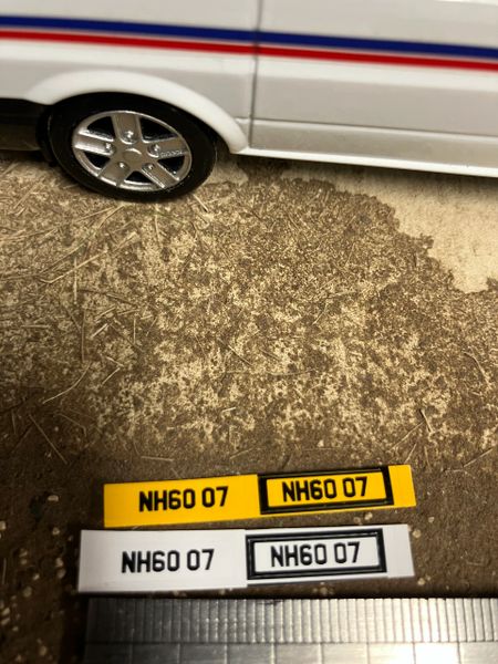 NH60 07 number plates Professional Pre Cut High quality vinyl decal packs stickers 1:32 scale