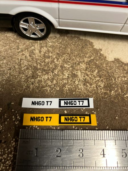 NH60 T7 number plates Professional Pre Cut High quality vinyl decal packs stickers 1:32 scale