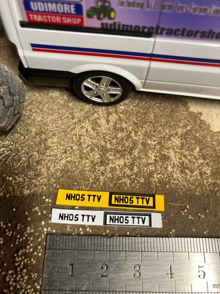 NH05 TTV number plates Professional Pre Cut High quality vinyl decal packs stickers 1:32 scale
