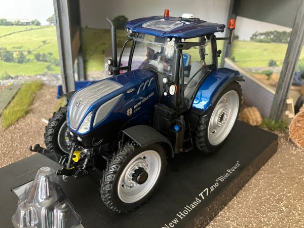 New Holland T7.210 Bluepower Tractor Conversion Row crops narrow wheels Front linkage 1:32 scale