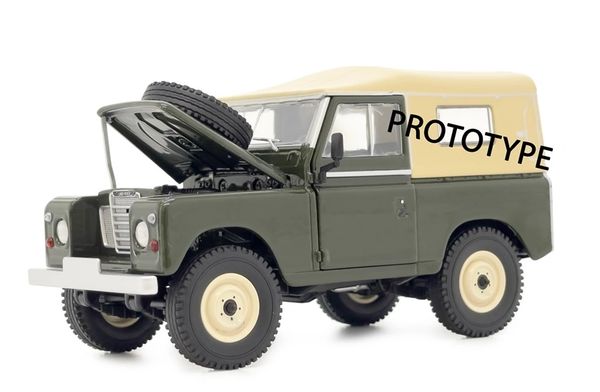 Land Rover Series 3 88 Soft top Deep Bronze Green Marge Models 1:32 scale new boxed MM2420-03