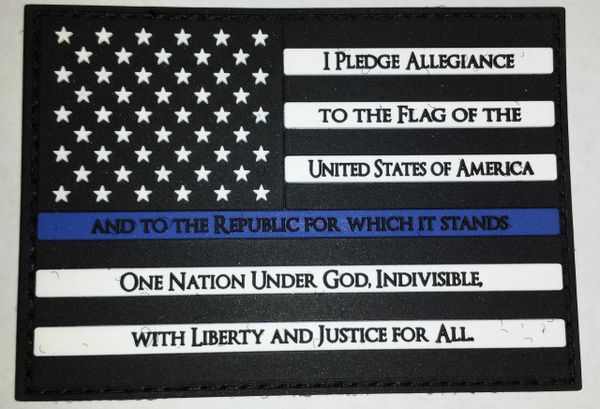 Blue-Line Pledge Patch