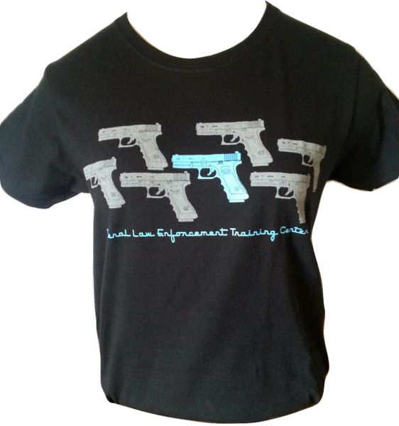 Ladies FLETC Blue Pistol T-Shirt