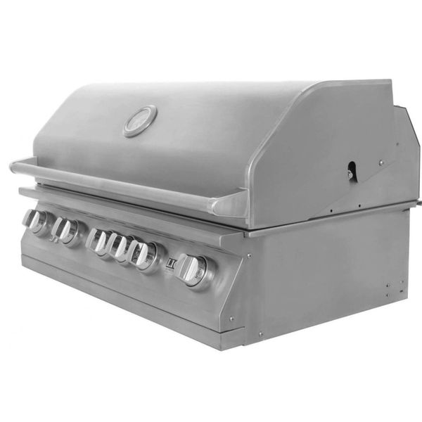 LION PREMIUM GRILL 90814 L 90,000 BTU PROPANE TANK, BUILT IN BBQ