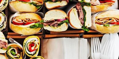 catering, sandwiches, wrap, baguettes