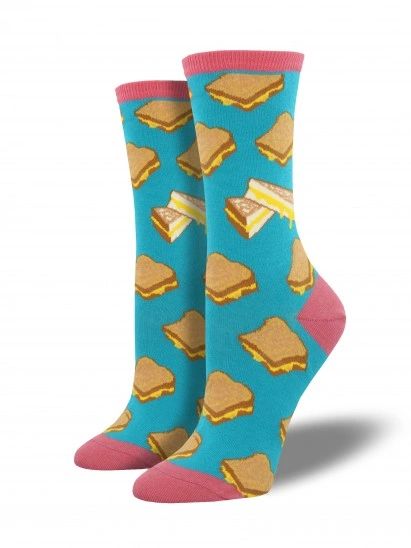 Crew Socks Women GRILLED CHEESE TURQUOISE