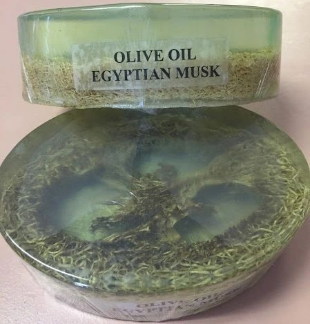 Olive Oil Egyptian Musk with loufa.
