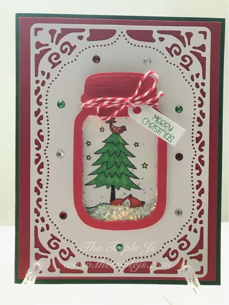Jar Shaker Card, Merry Christmas