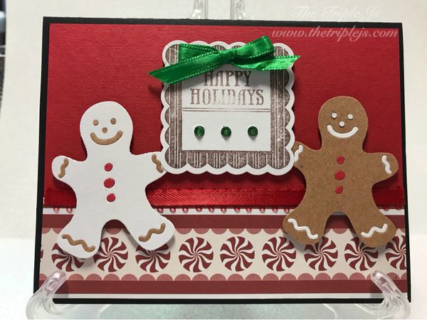 Happy Holiday, Gingerbread, Blank Card