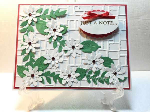 Just a note, White Flower Card