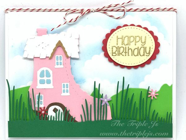 Shoe House, Happy Birthday, Cute Card