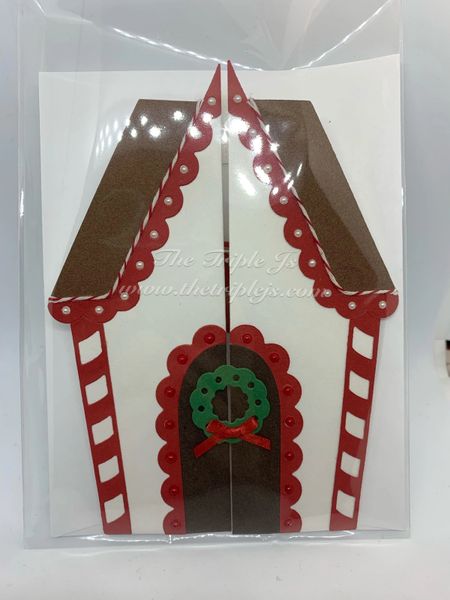 Gingerbread House, Merry Christmas Card