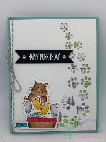 HAPPY PURR-THDAY, Cats, Cute Card