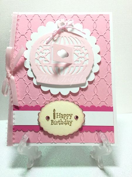 Bird Cage, Pink, Birthday