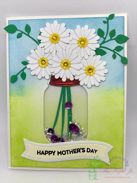 Happy Mother's Day Card, Flower, Shaker Card