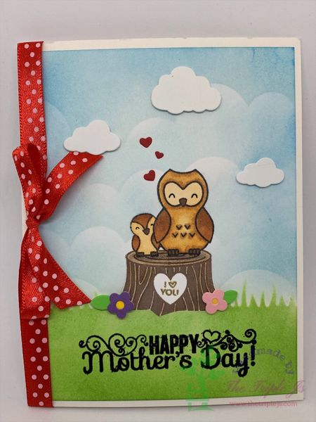 Happy Mother's Day, Owl, Cute Card, I heart You