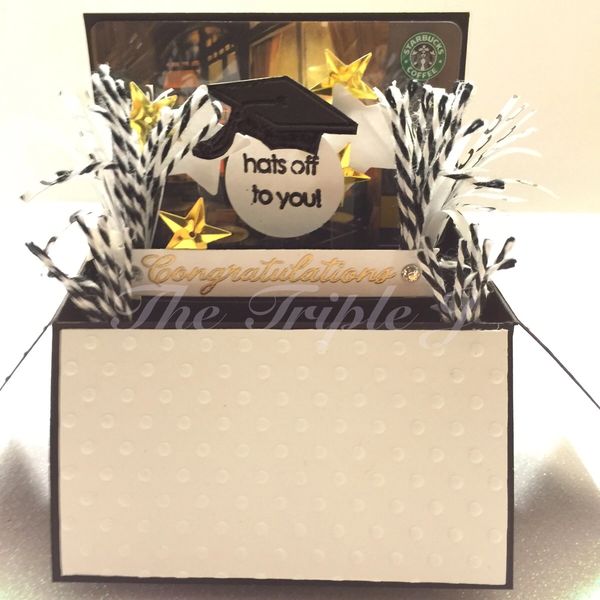 Graduation, Gift Card Holder, Box Card, Hats Off to You, Congratulations