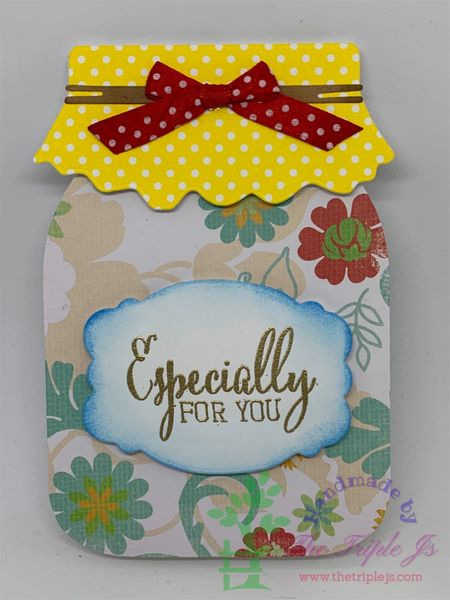 Mason Jar Card, Especially For You, Blank Card