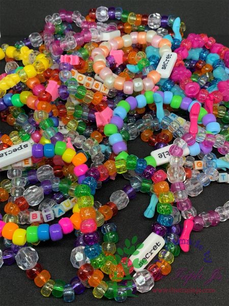 Kandi on sale bracelet words