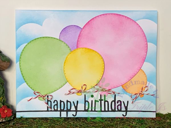 Happy Birthday, Balloons, Cloud, Sky, Simple