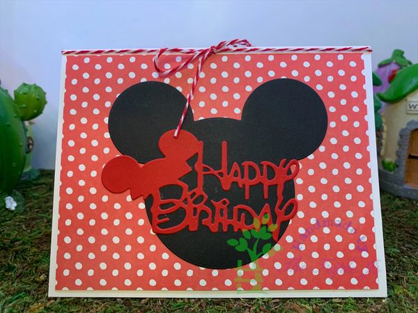 Mickey, Minnie Card, Blank Card