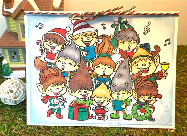 Trolls, Elf, Singing, Holiday Greeting, Blank