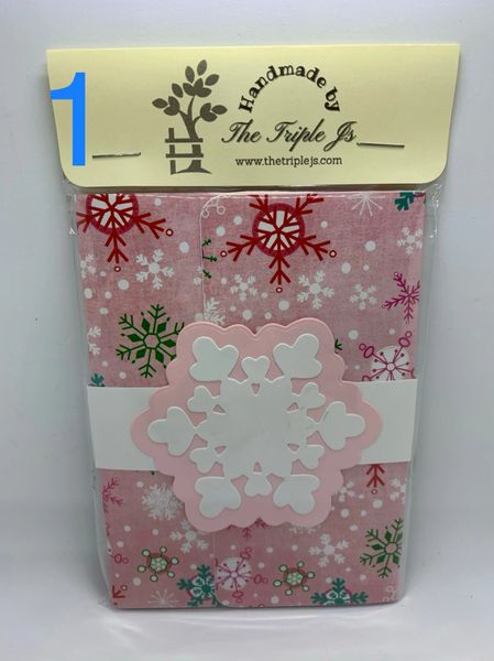 Handmade Christmas Mini Notepad, Mini Writing Tablets with Lines